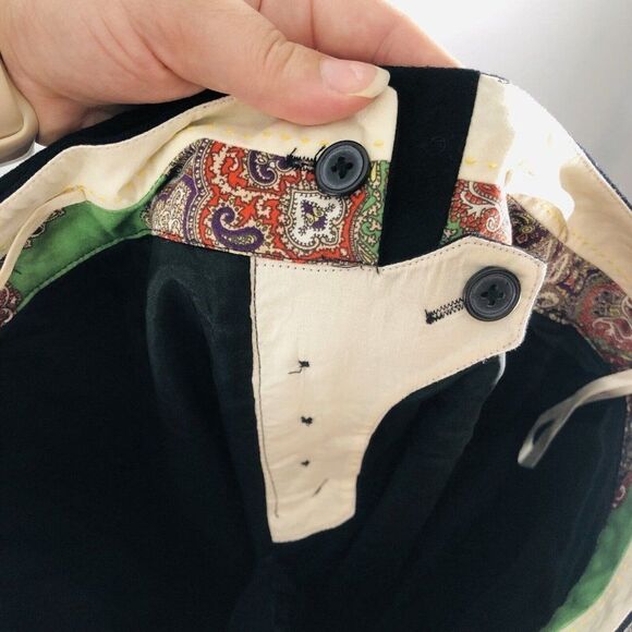 Anthropologie Elevenses Size 6 Black Slim Business Casual Crop Pant - Picture 11 of 12